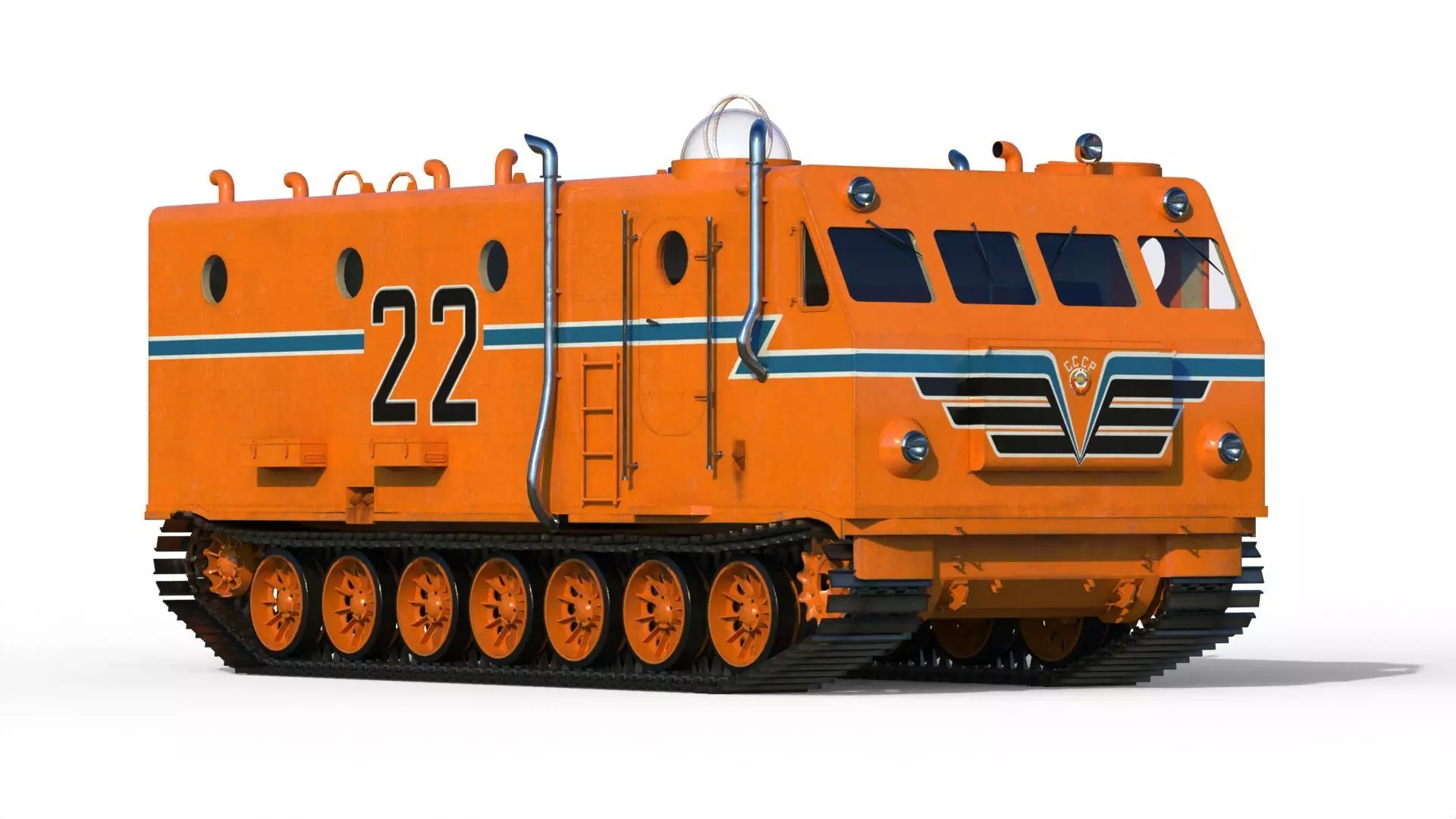 Kharkovchanka Soviet Antarctic Cruisers STT 3D model_0