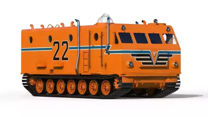 Kharkovchanka Soviet Antarctic Cruisers STT 3D model