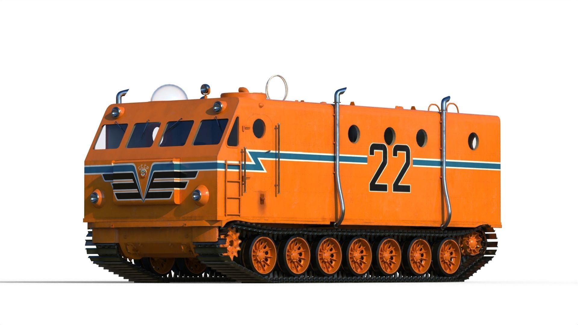 Kharkovchanka Soviet Antarctic Cruisers STT 3D model_10