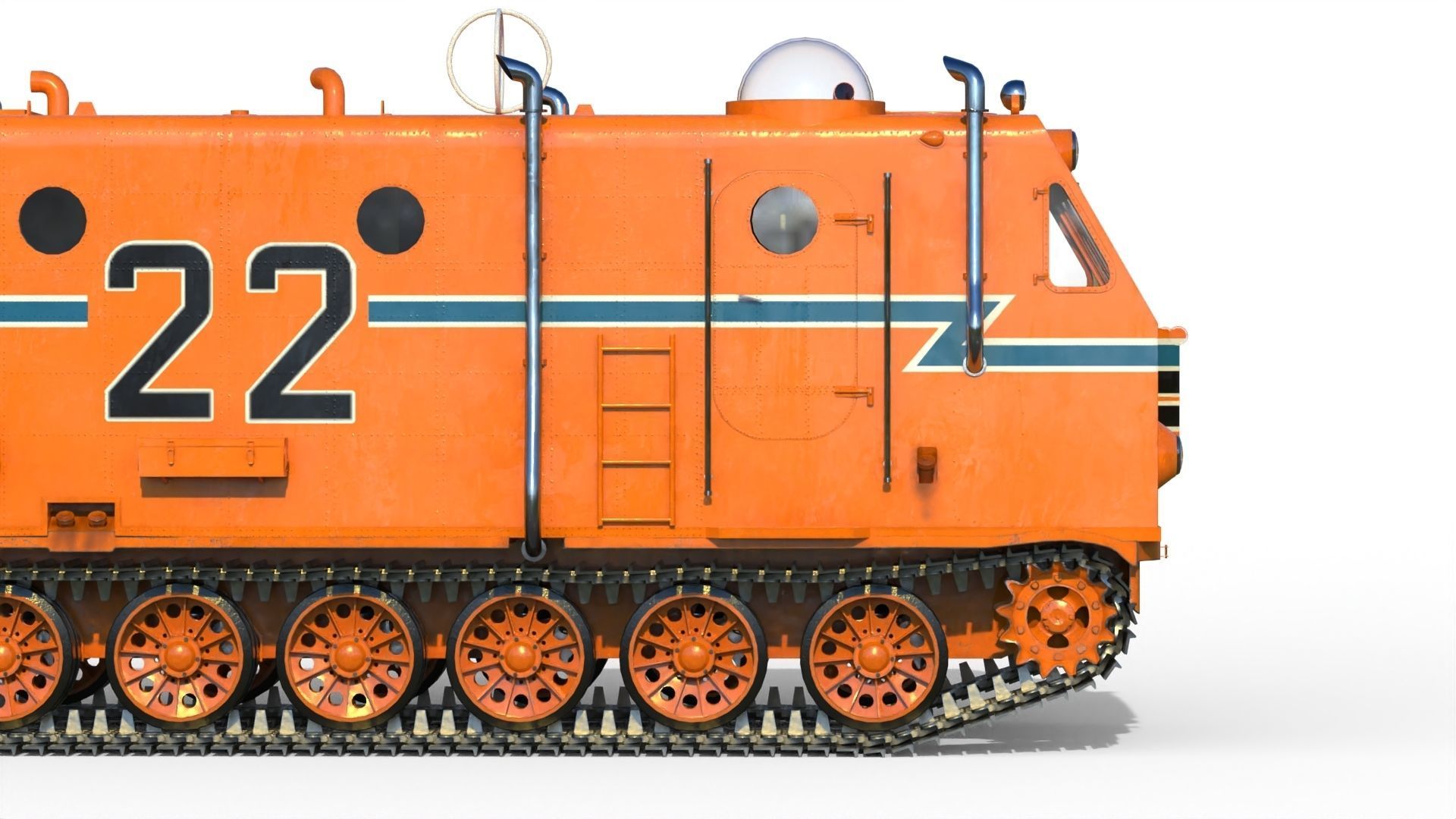 Kharkovchanka Soviet Antarctic Cruisers STT 3D model_9