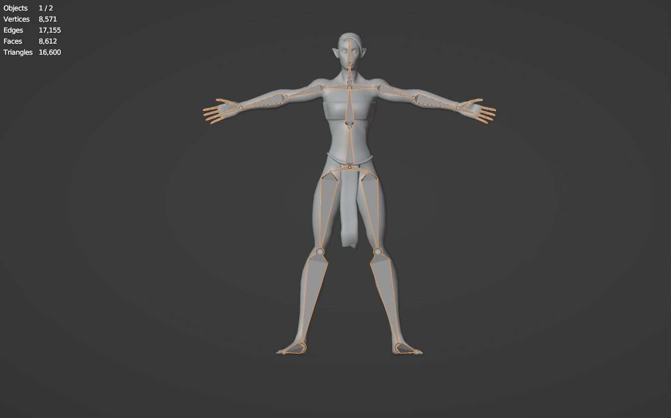 Orc warrior Barbarian character Ogre Tusked Demonic  Low-poly 3D model_5