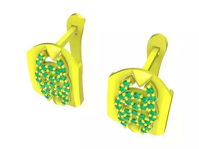 5998 Luxury diamond earrings