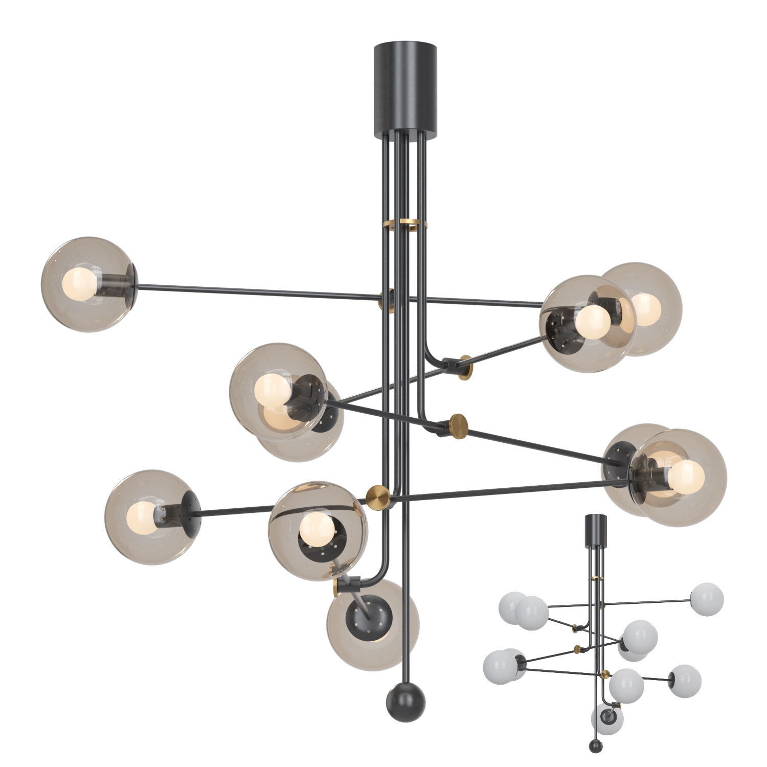 chandelier Base Roof 10 3D model_1