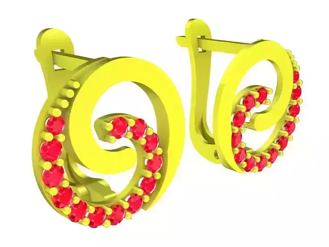 6005 Diamond Earrings 