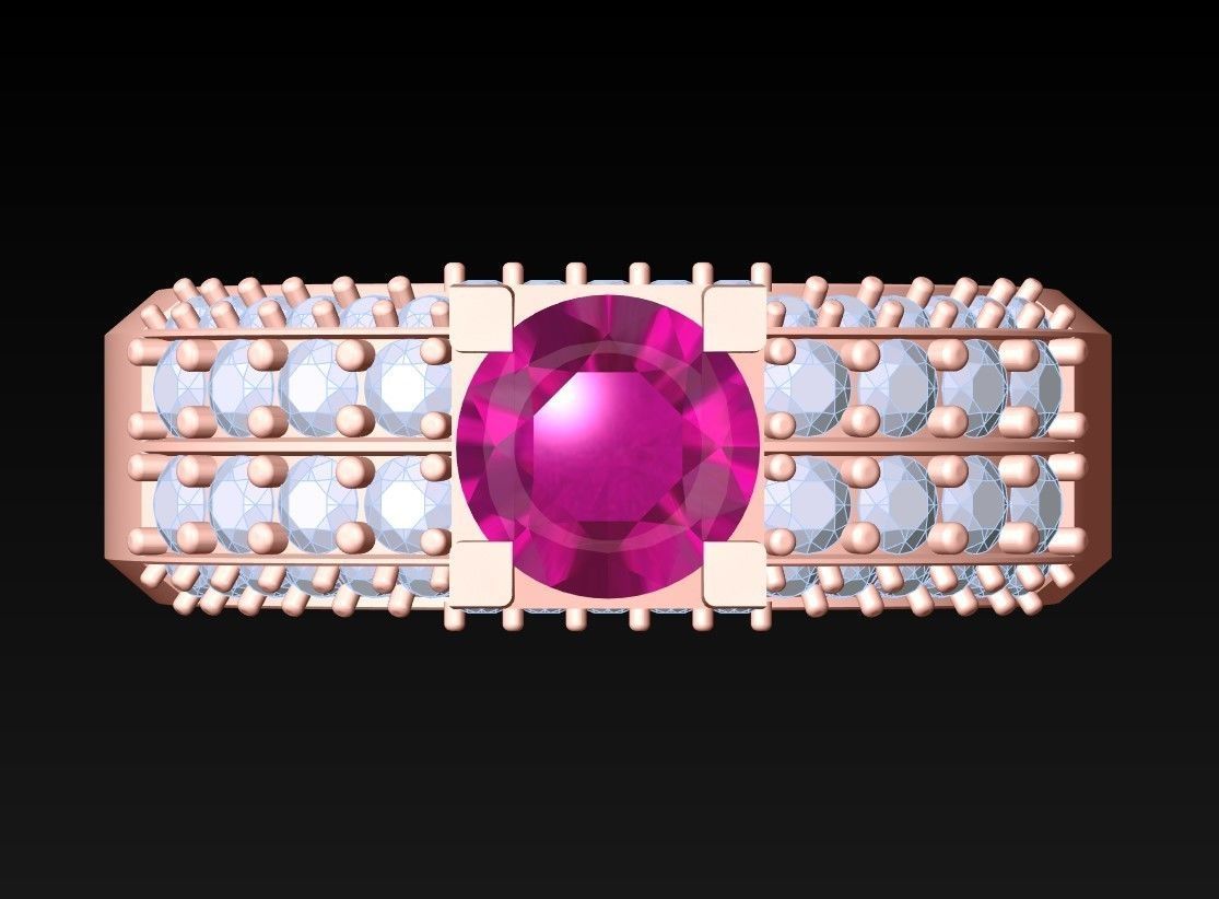 Diamond Ring - N3612 3D print model_4