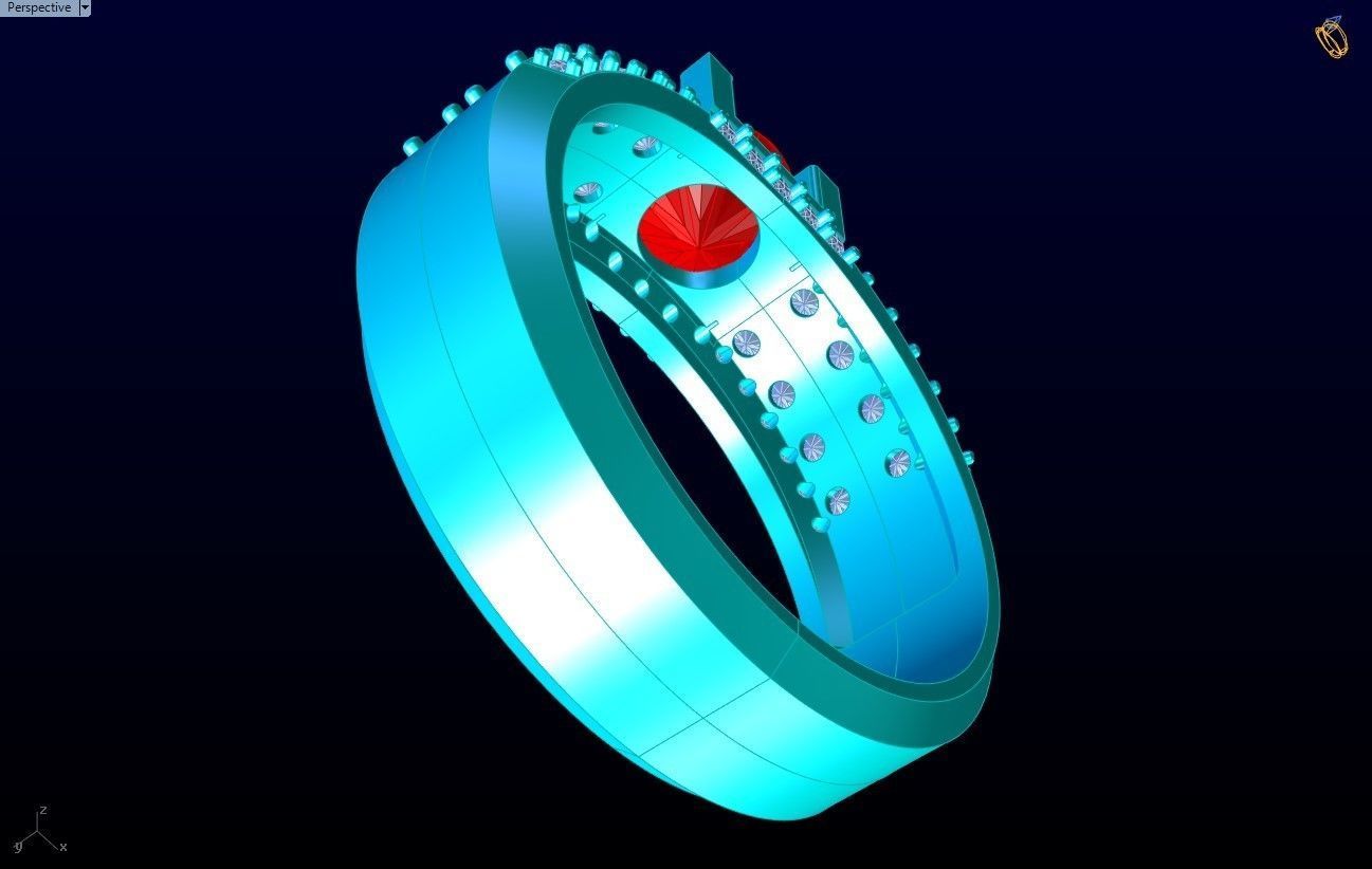 Diamond Ring - N3612 3D print model_7