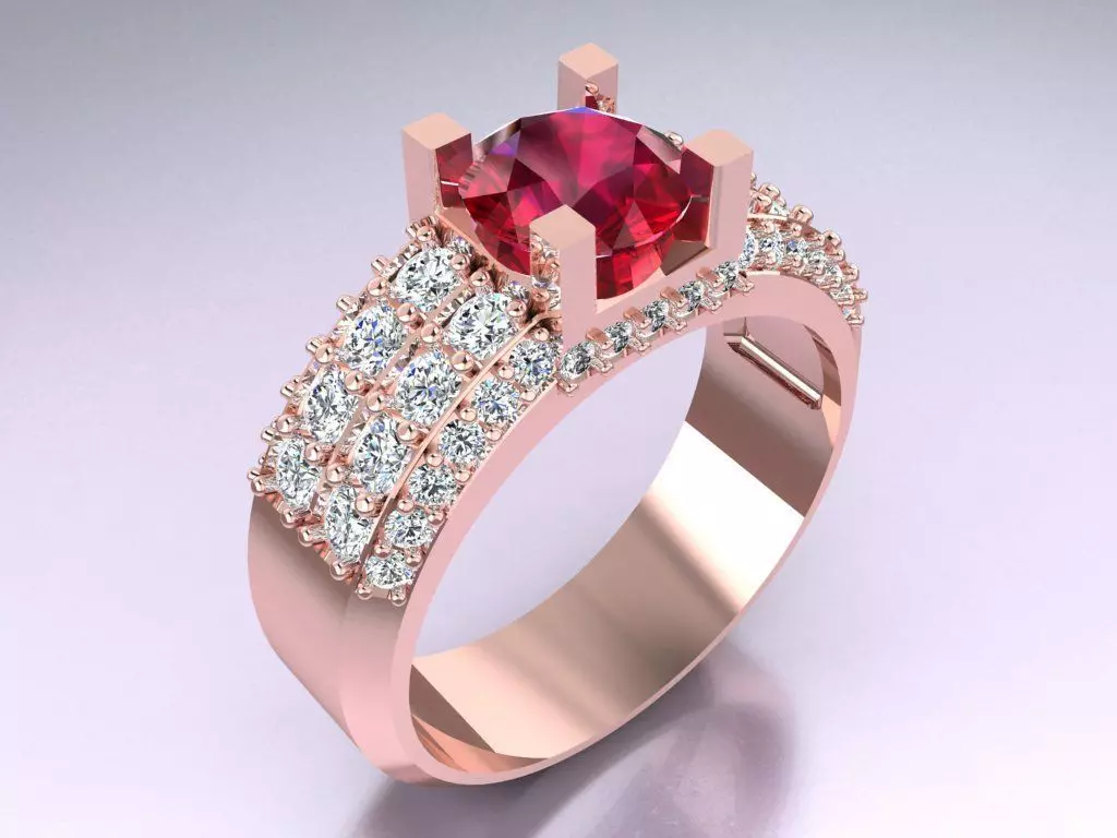 Diamond Ring - N3612 3D print model_0