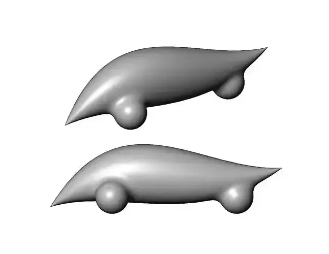 Miniature vehicle automotive speed sculpture N001