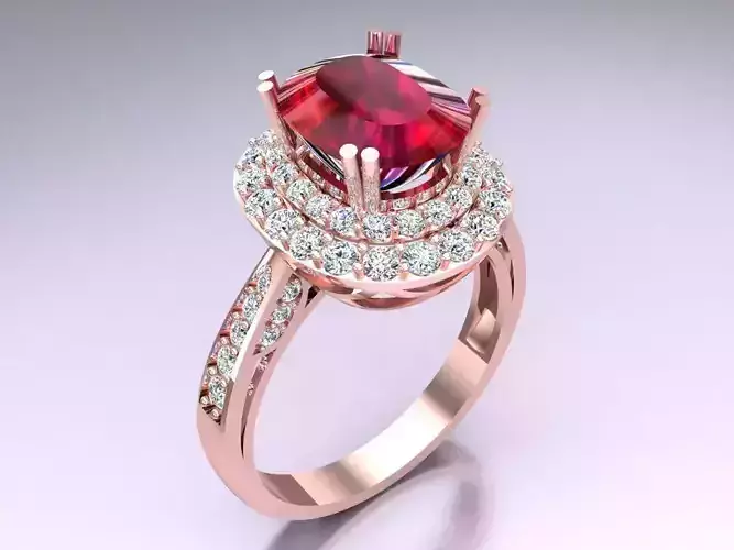 Oval Stone Ring - Womens Rings - N6316