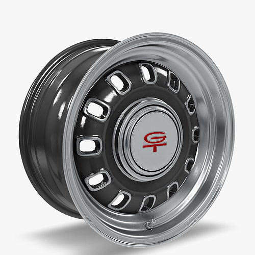Legendary Wheel Co GT8 Wheel Charcoal GT 3D model CGTrader