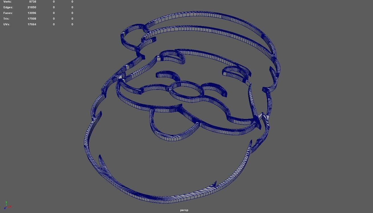 Santa Claus Wall Silhouette 01 3D print model_9