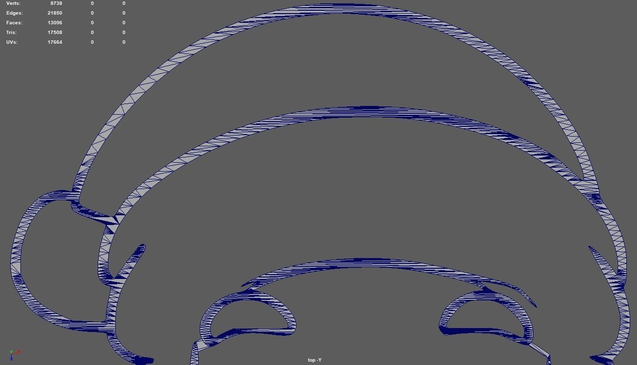 Santa Claus Wall Silhouette 01 3D print model_6