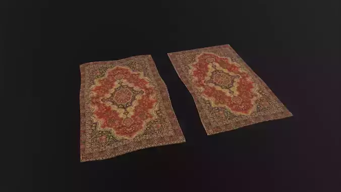 Persian Carpet Design 3D Model