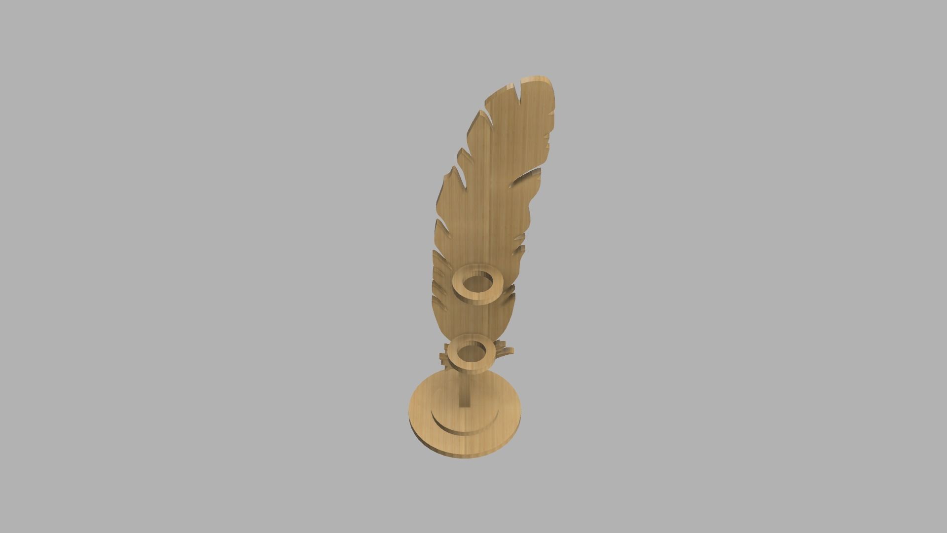 pen holder - brush holder stl for cnc or 3D print 3D print model_4