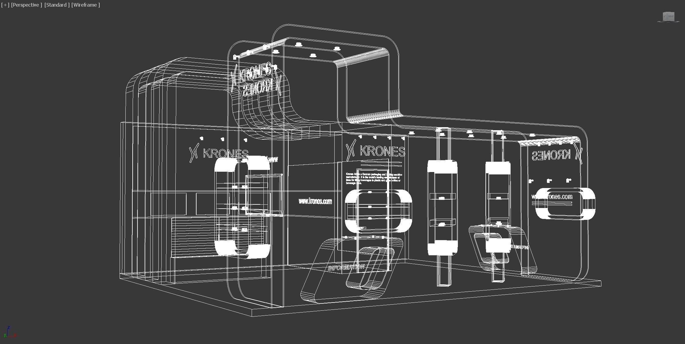 Exhibition Low-poly 3D model_13