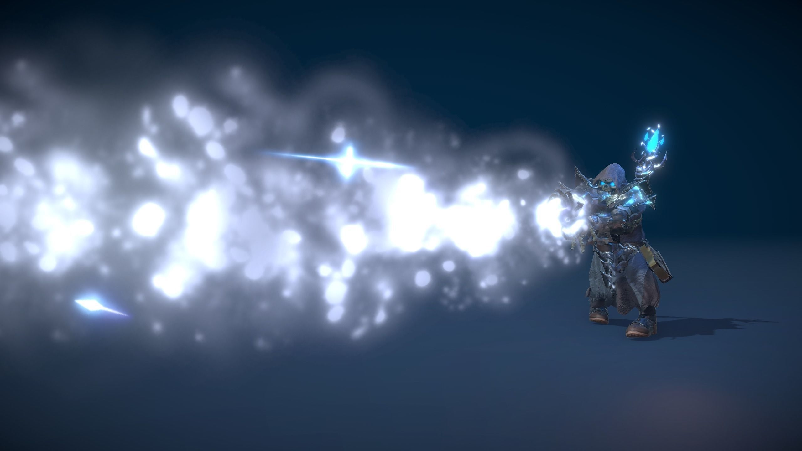 Skeleton Dark Mage Low-poly 3D model_5