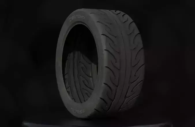 Zeknova RS606 R1 - 3D Tires - Game Ready - Textured Low-poly 3D model