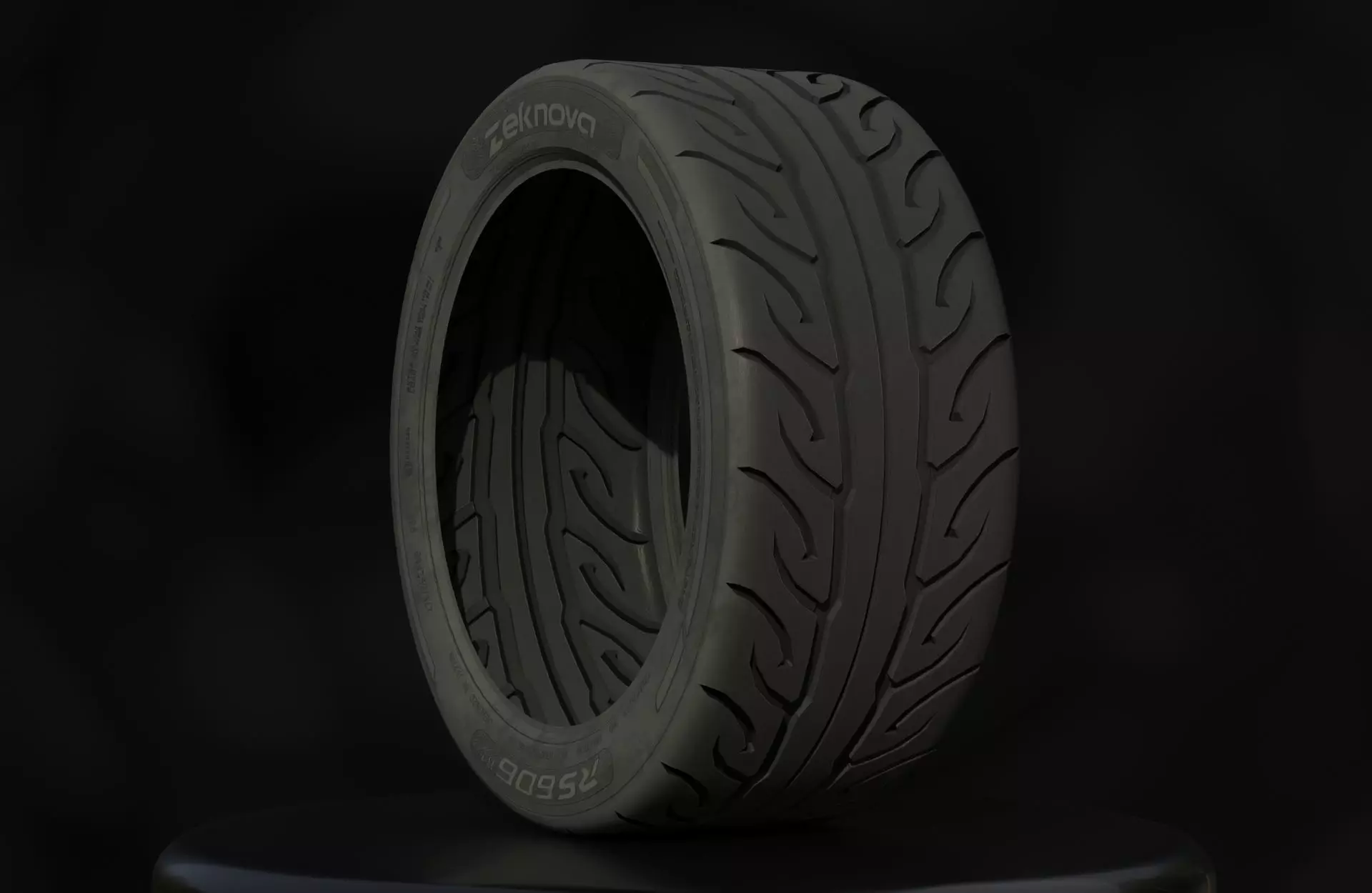 Zeknova RS606 R1 - 3D Tires - Game Ready - Textured Low-poly 3D model
