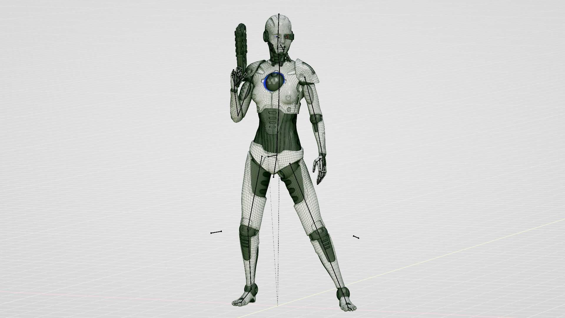 ANDROID OMEGA-B   RIGGED 3D model_36