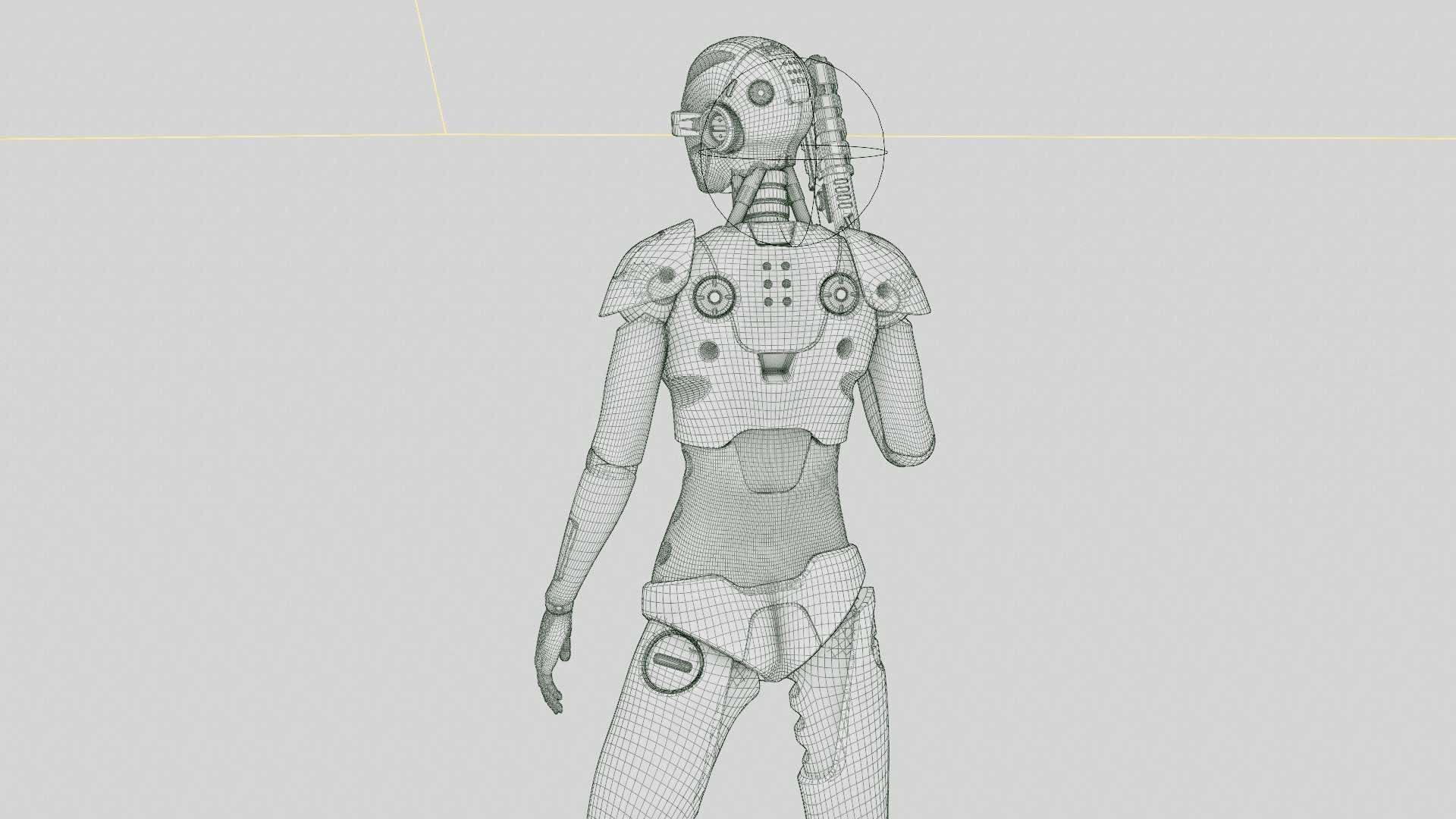 ANDROID OMEGA-B   RIGGED 3D model_39