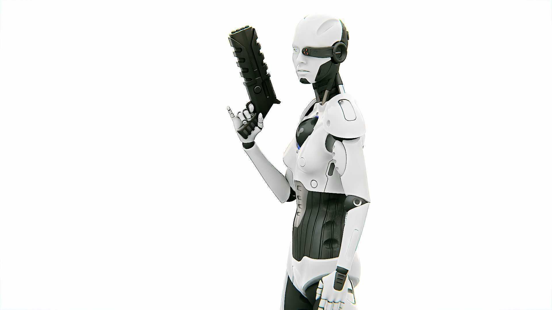 ANDROID OMEGA-B   RIGGED 3D model_3