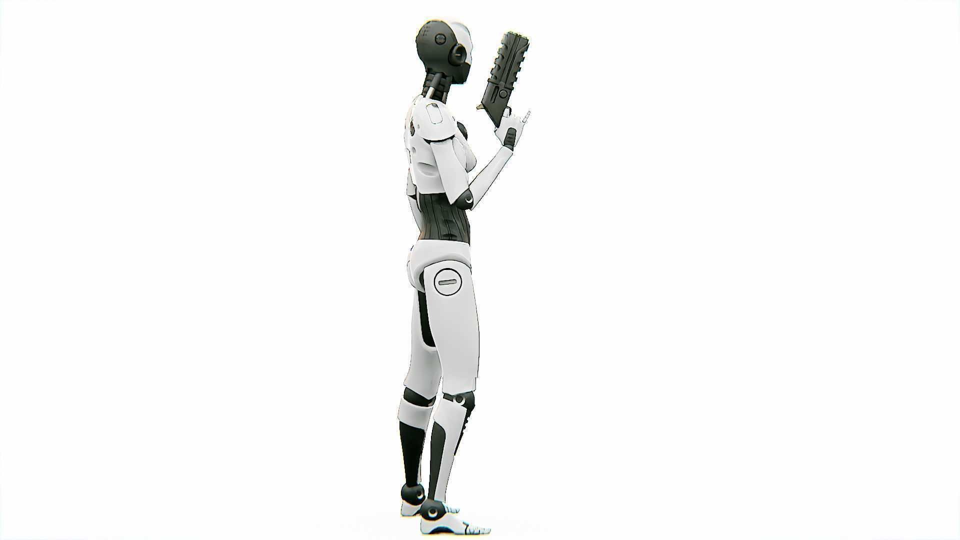 ANDROID OMEGA-B   RIGGED 3D model_8