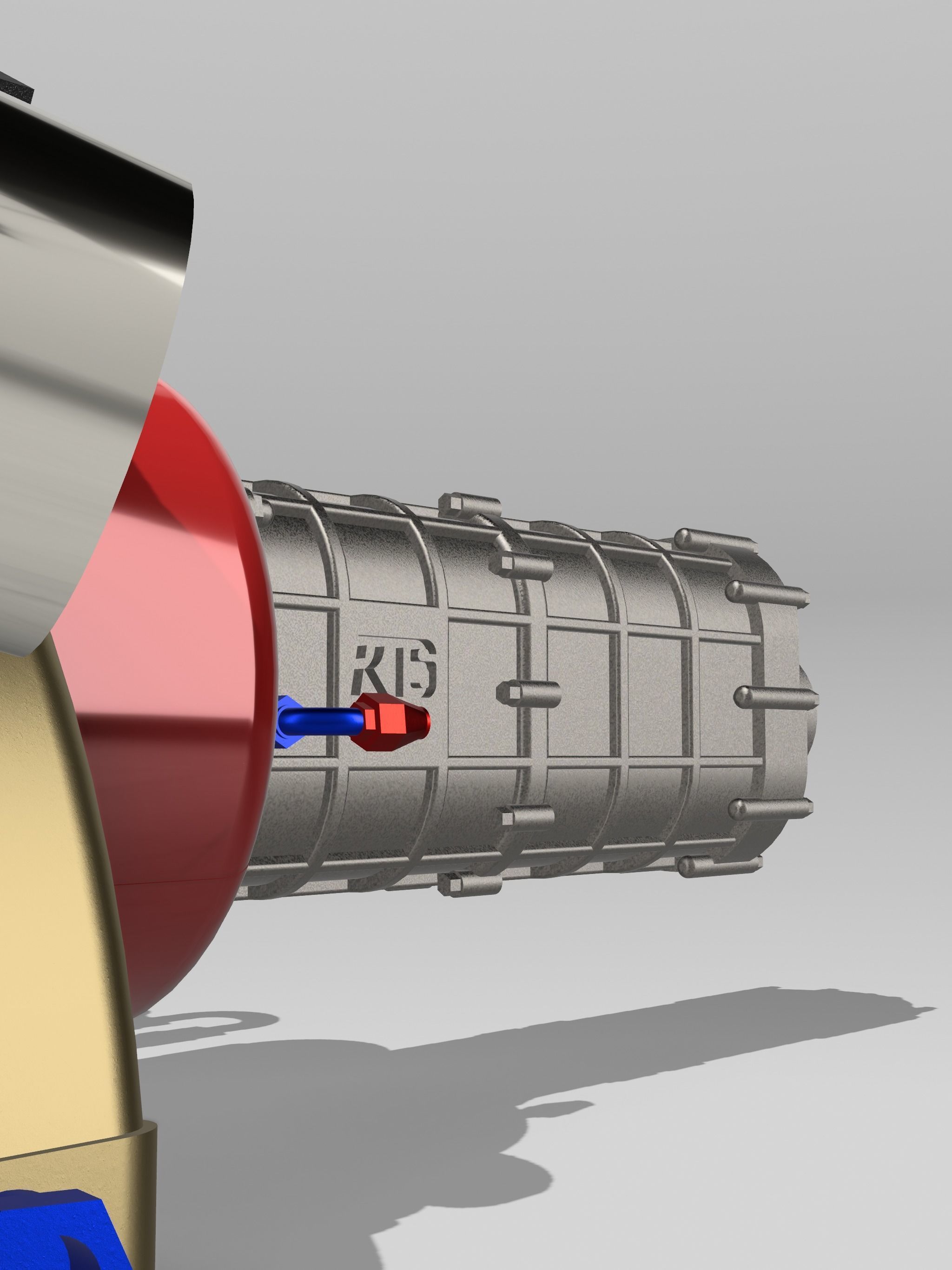 Blueprint Engines 4cyl LSX engine with sequential gearbox 3D print model_6