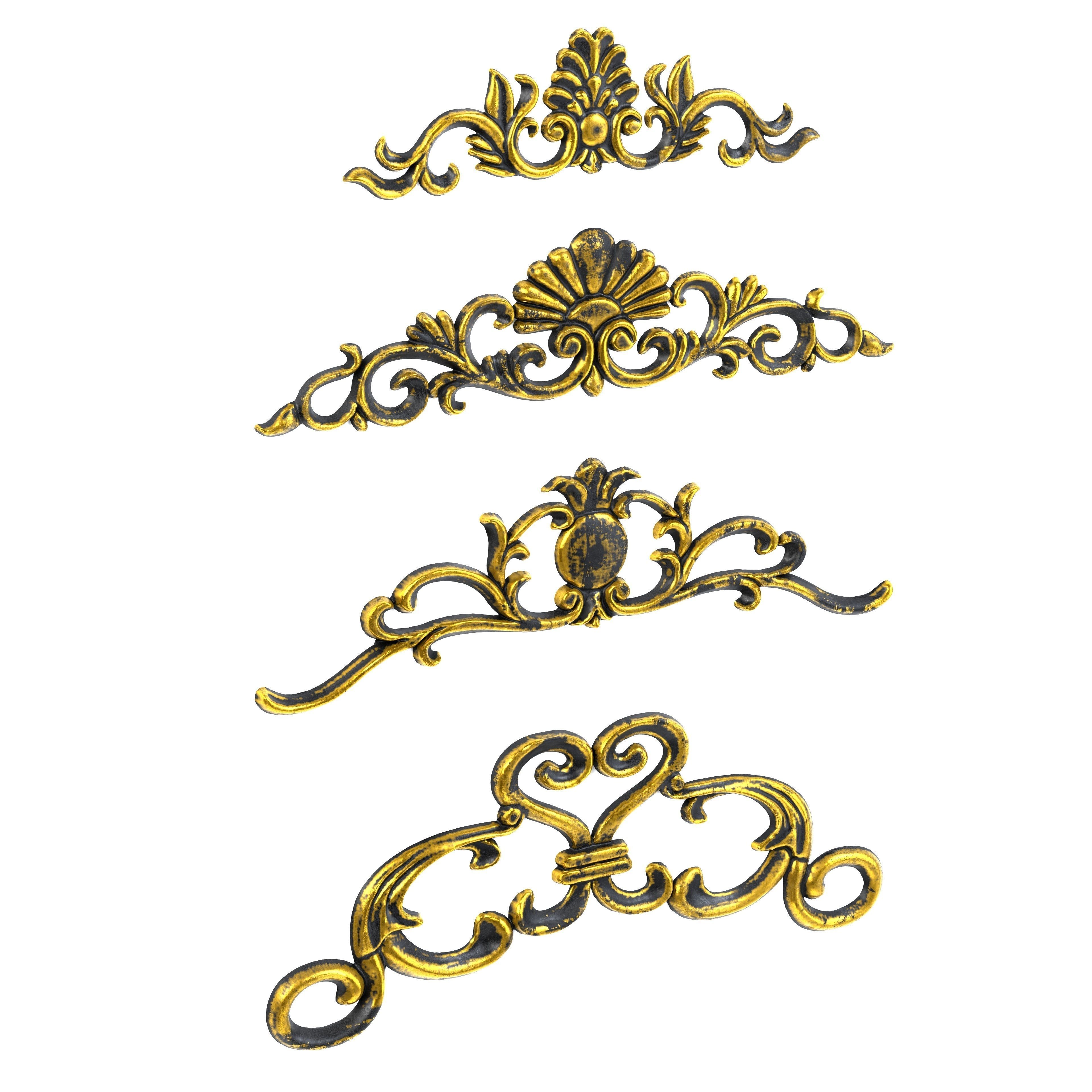 4 Low-Poly Ornament Vol 09-1 Low-poly 3D model_3