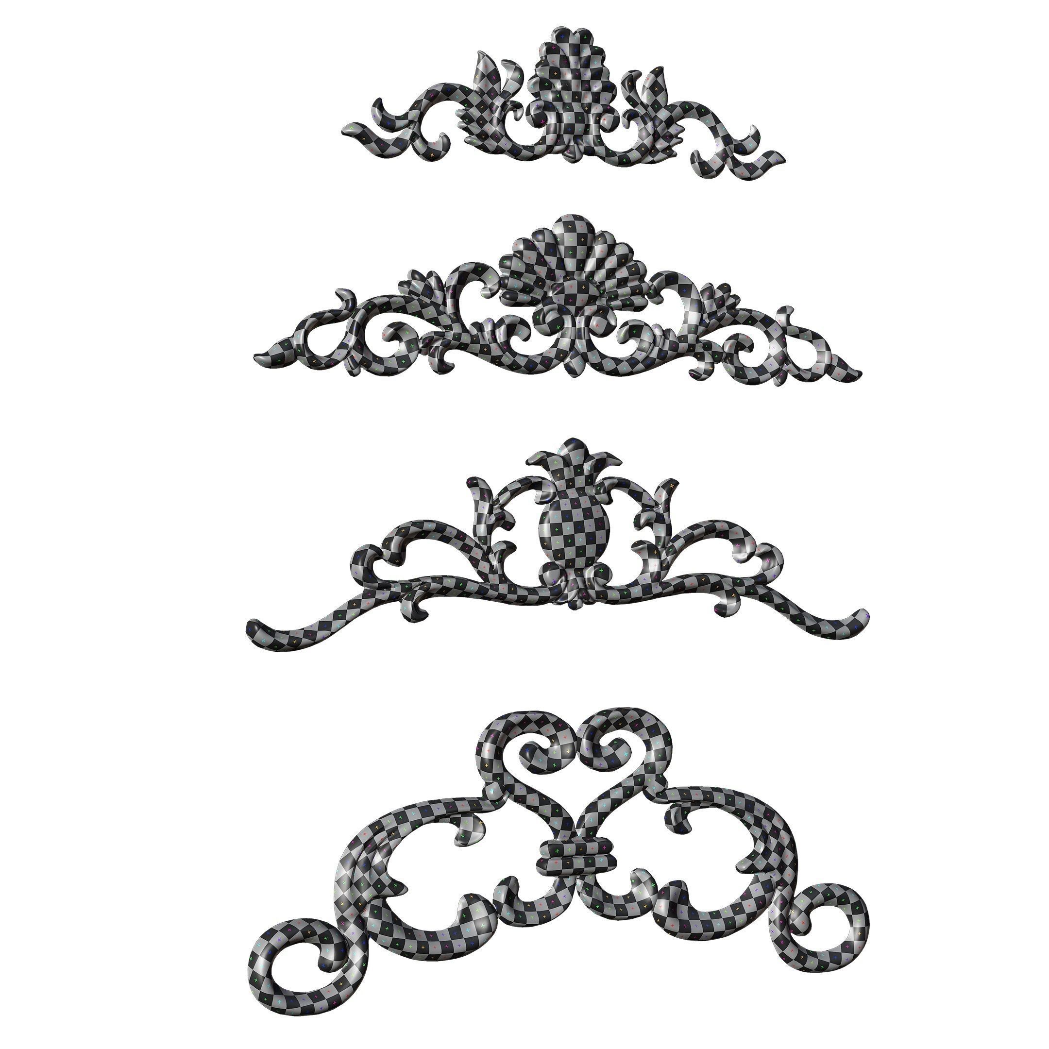 4 Low-Poly Ornament Vol 09-1 Low-poly 3D model_7