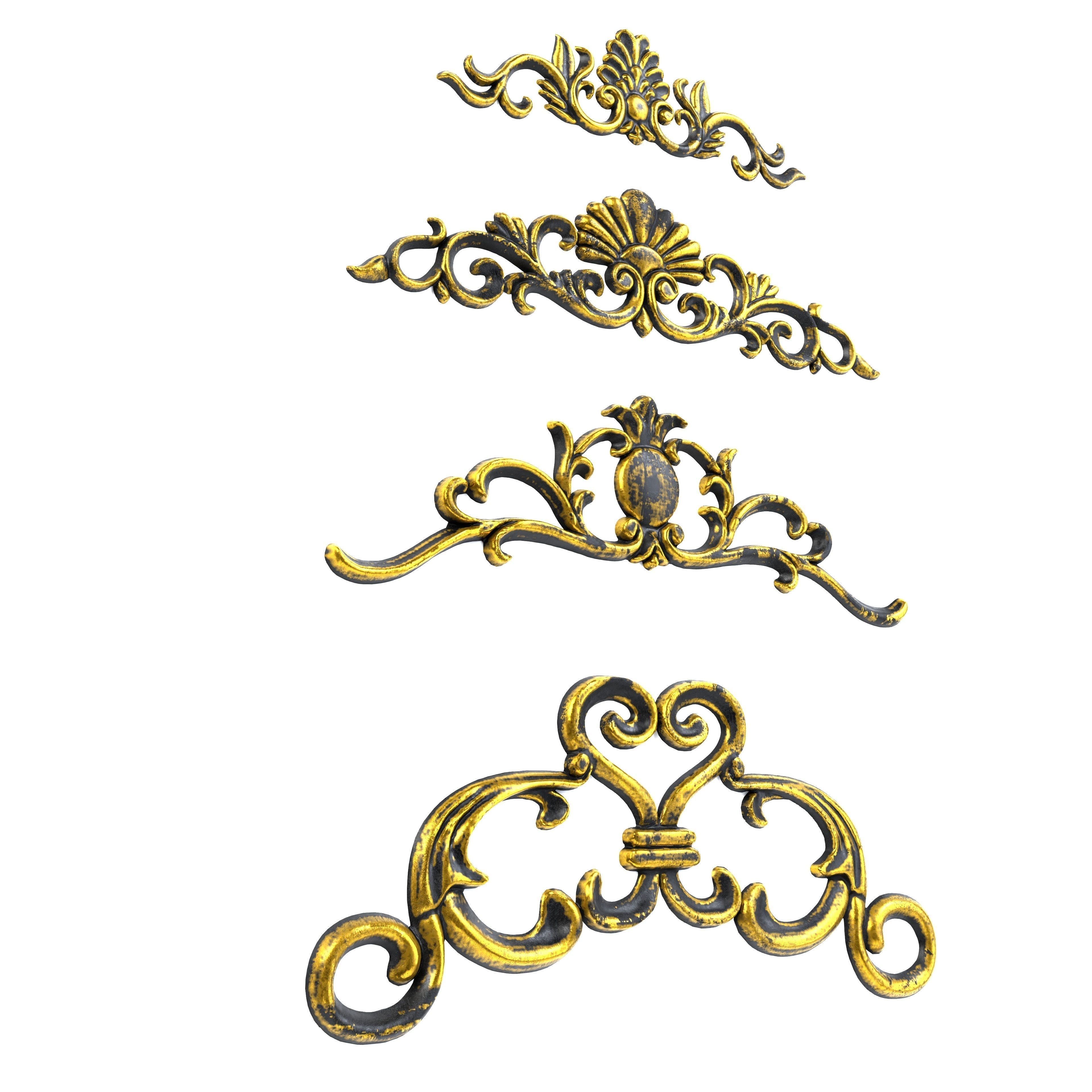 4 Low-Poly Ornament Vol 09-1 Low-poly 3D model_6