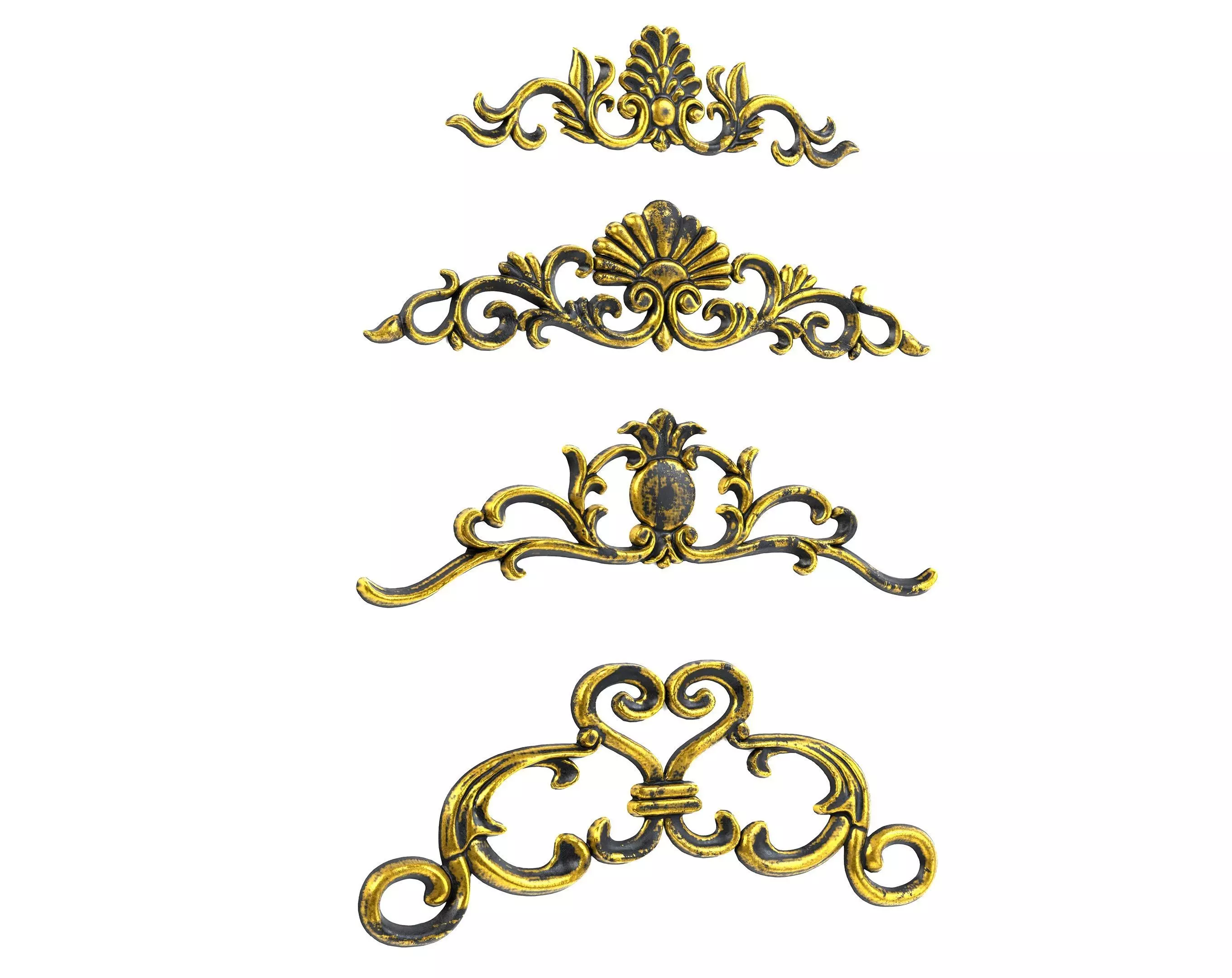 4 Low-Poly Ornament Vol 09-1 Low-poly 3D model_0