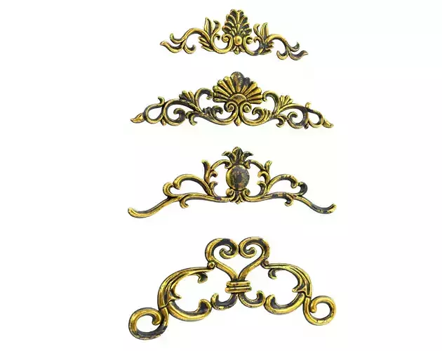 4 Low-Poly Ornament Vol 09-1 Low-poly 3D model