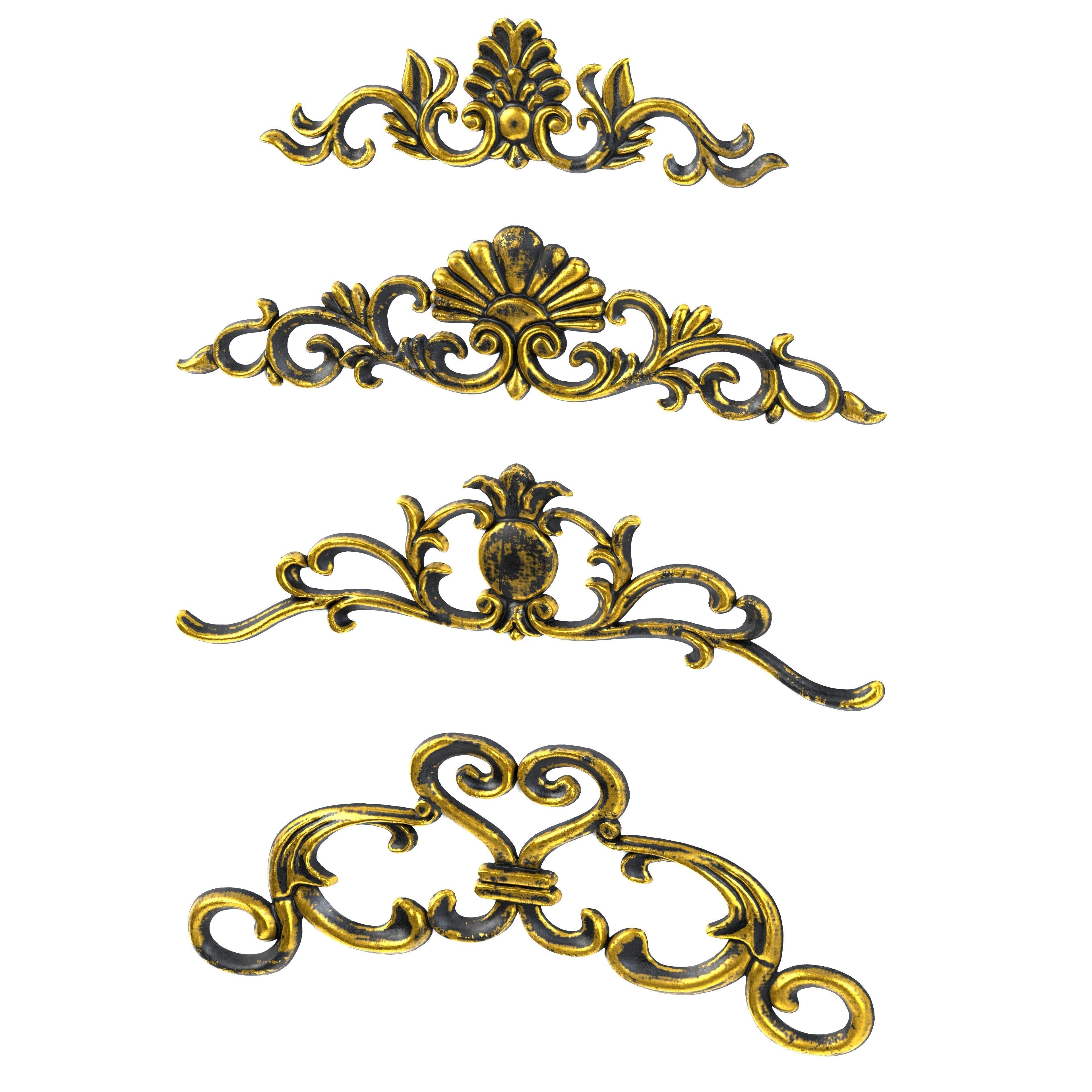 4 Low-Poly Ornament Vol 09-1 Low-poly 3D model_4