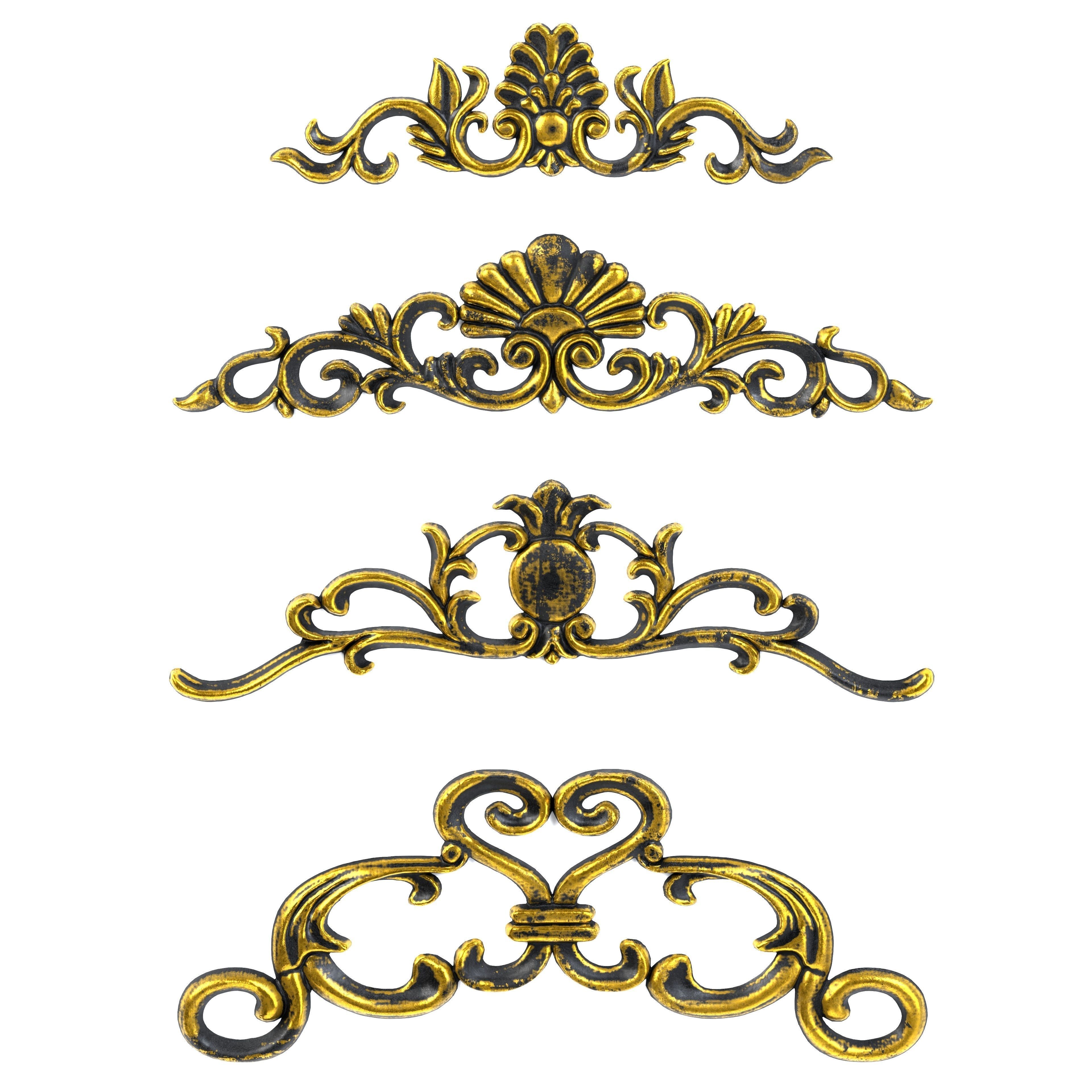 4 Low-Poly Ornament Vol 09-1 Low-poly 3D model_1