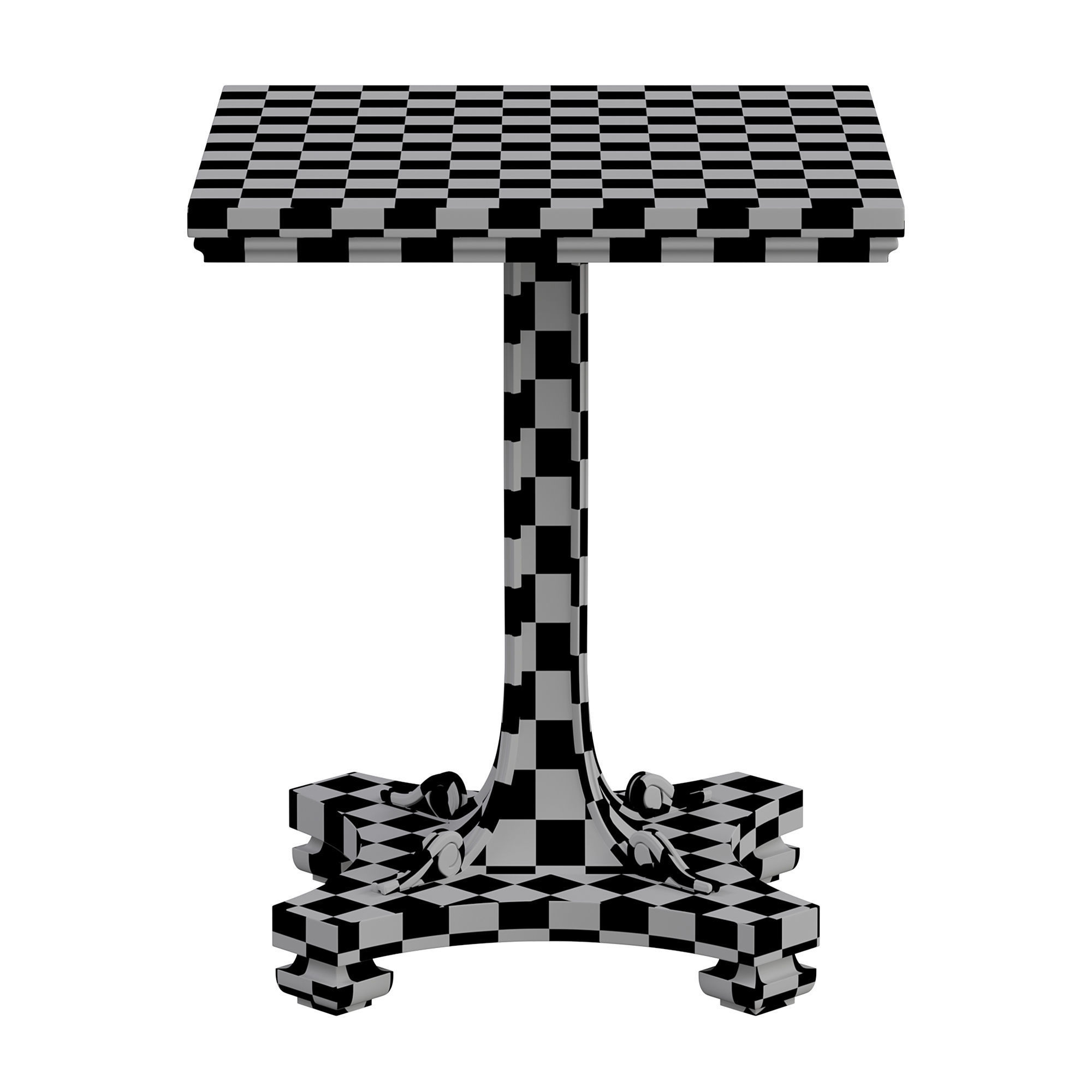 REGENCY PEDESTAL TABLE by bakerfurniture 3D model_4