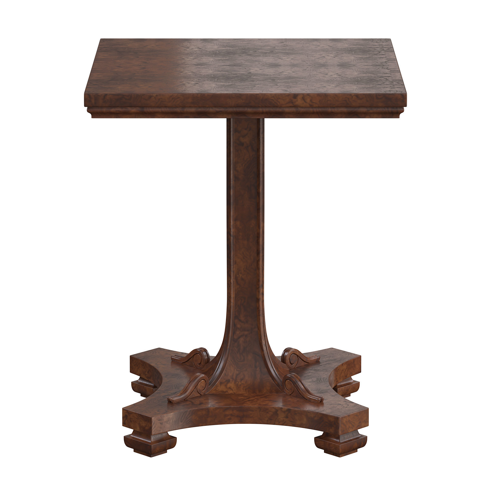 REGENCY PEDESTAL TABLE by bakerfurniture 3D model_2