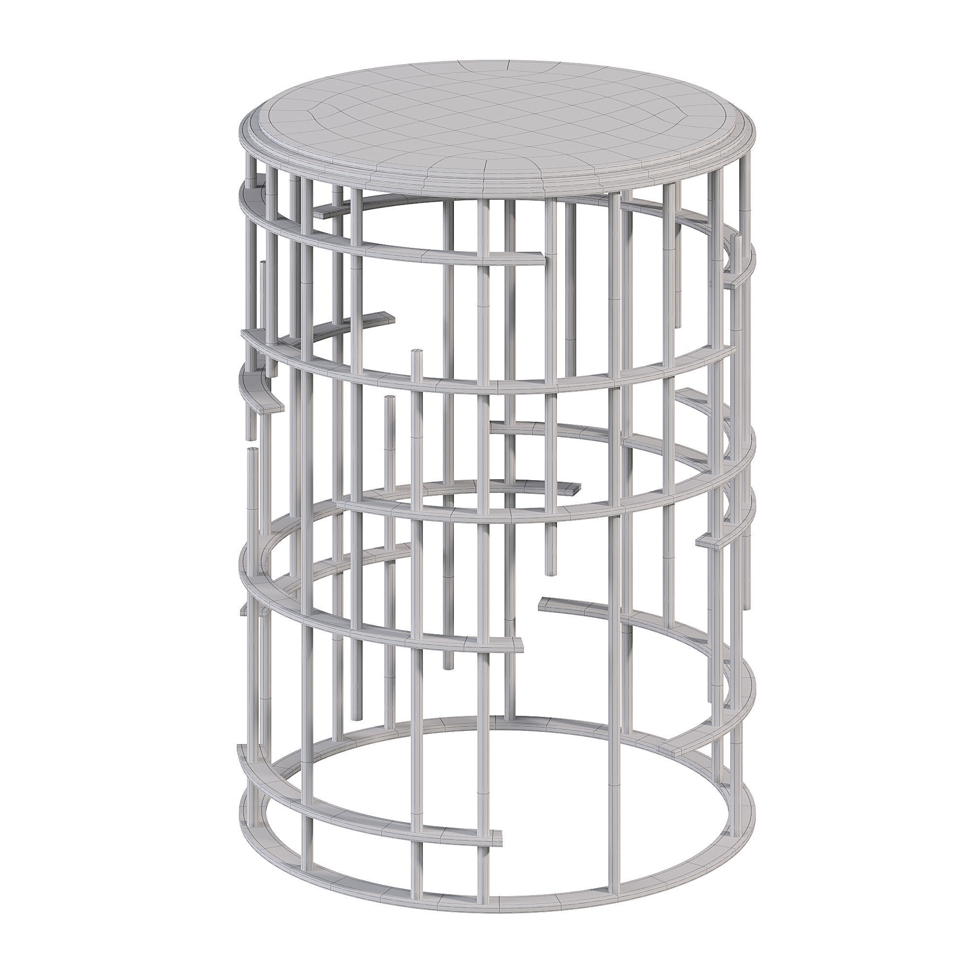 TIC TAC DRINK TABLE by bakerfurniture 3D model_3