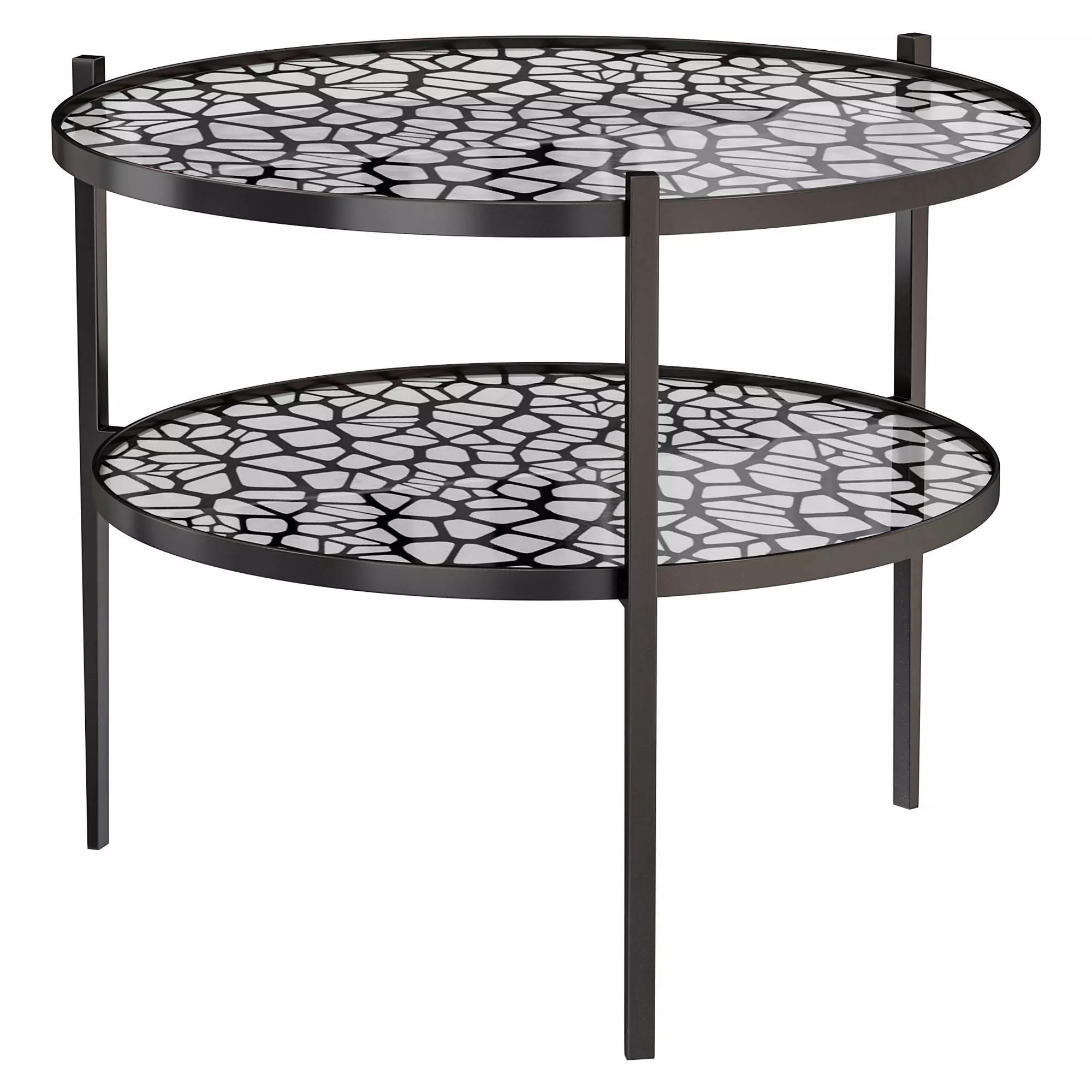 AGATE ROUND LAMP TABLE by bakerfurniture 3D model_0