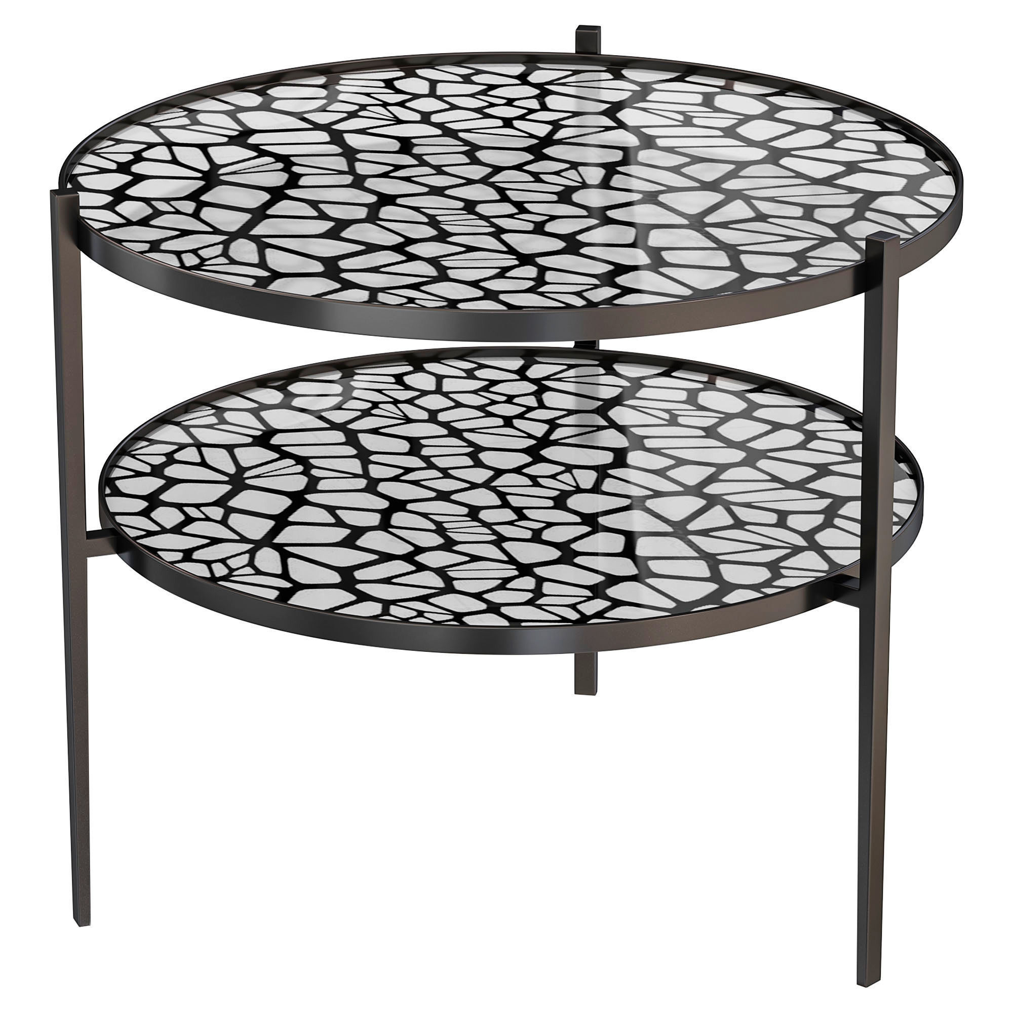 AGATE ROUND LAMP TABLE by bakerfurniture 3D model_1