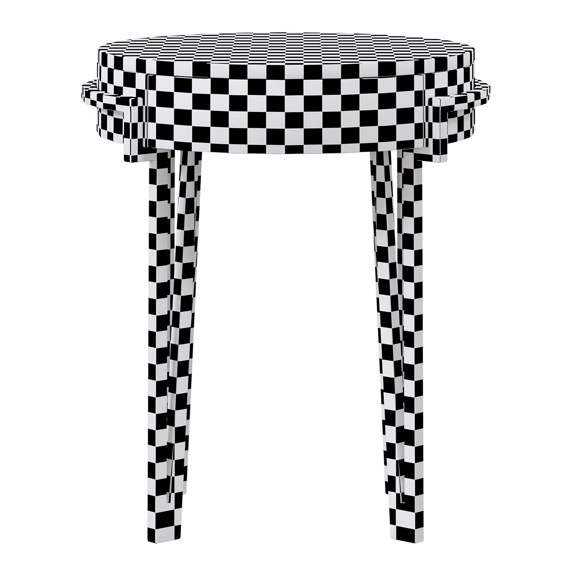 IRON EYE ROUND LAMP TABLE by bakerfurniture 3D model_4