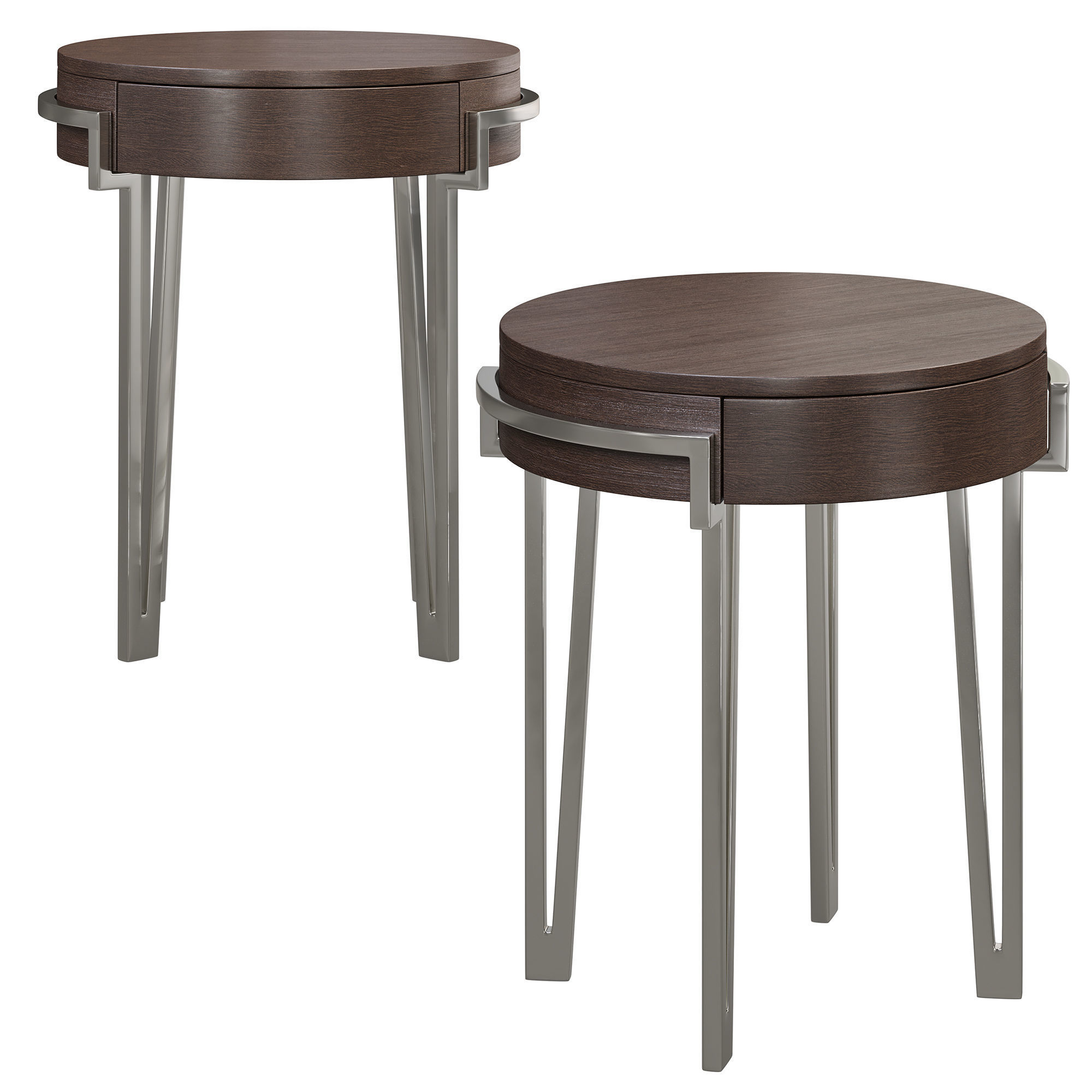 IRON EYE ROUND LAMP TABLE by bakerfurniture 3D model_2