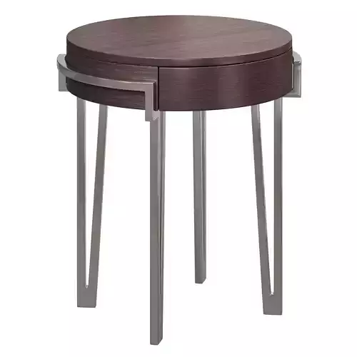 IRON EYE ROUND LAMP TABLE by bakerfurniture