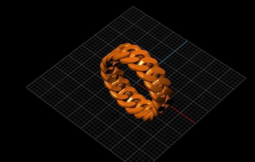 chain ring 3D print model_5