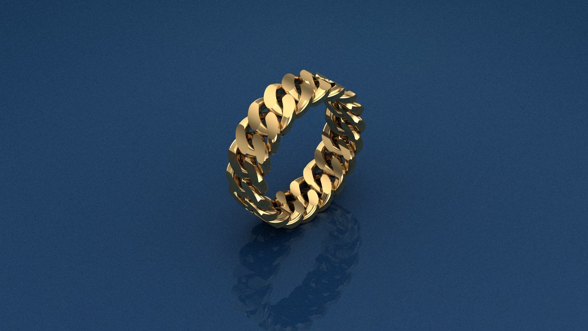 chain ring 3D print model_1