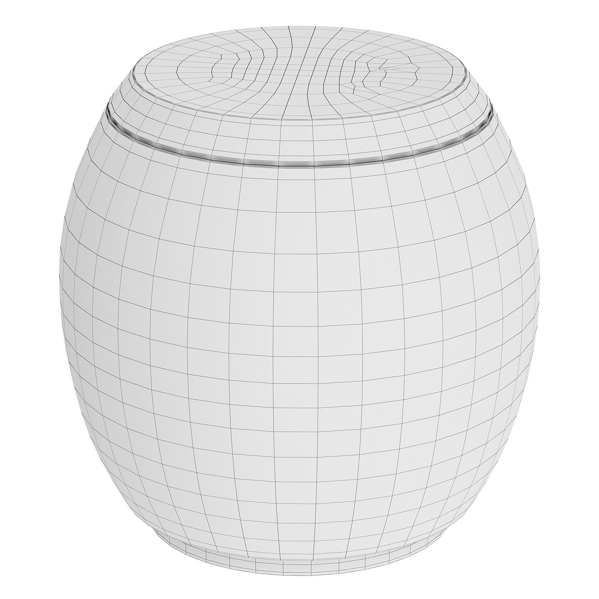 Chine side table by bakerfurniture 3D model_3