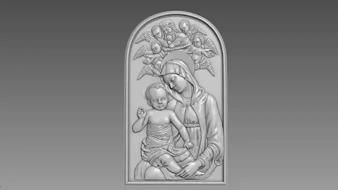 Virgin and Child Bas-relief