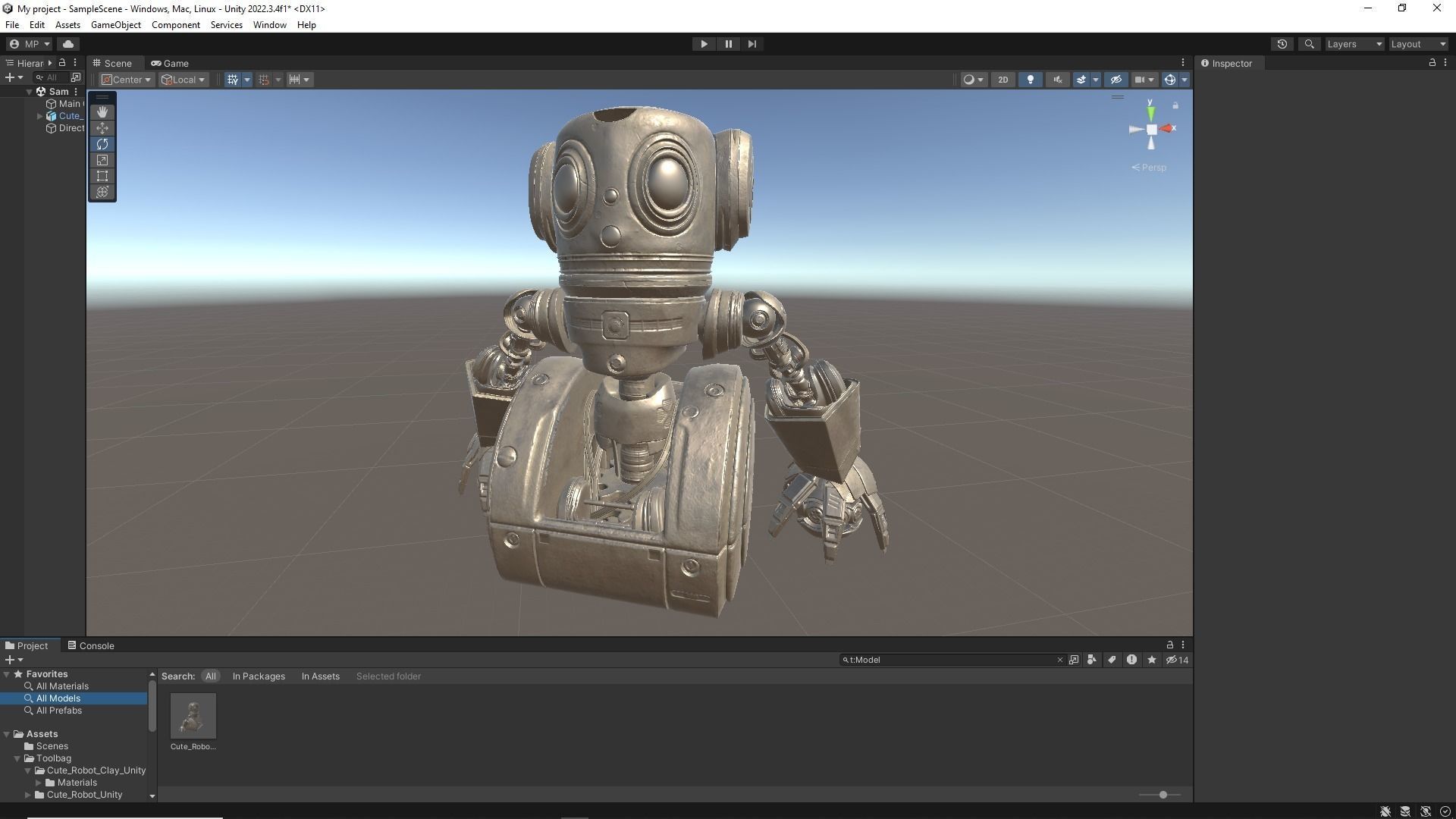 Cute Robot Clay 3D model_36