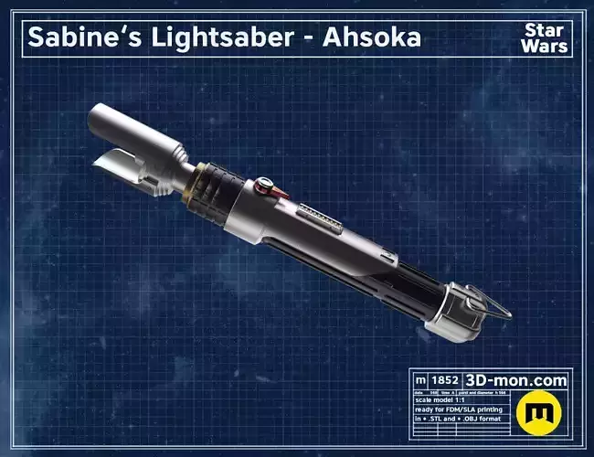 Sabine Wren Lightsaber from Star Wars Ahsoka