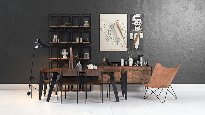 Archmodels vol 272 for 3dsmax - modern furniture sets 3D model 6
