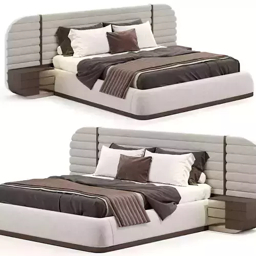 La Moda Bed with panel